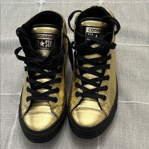 CONVERSE Women's Metallic Gold Sneakers